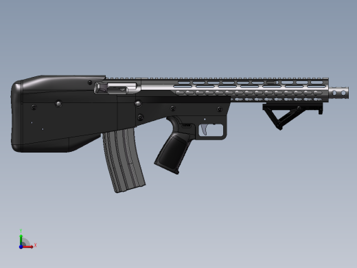 手枪左轮冲锋枪老式狙击步枪设计3D图纸ar15-12 2 STP SW UG X_T