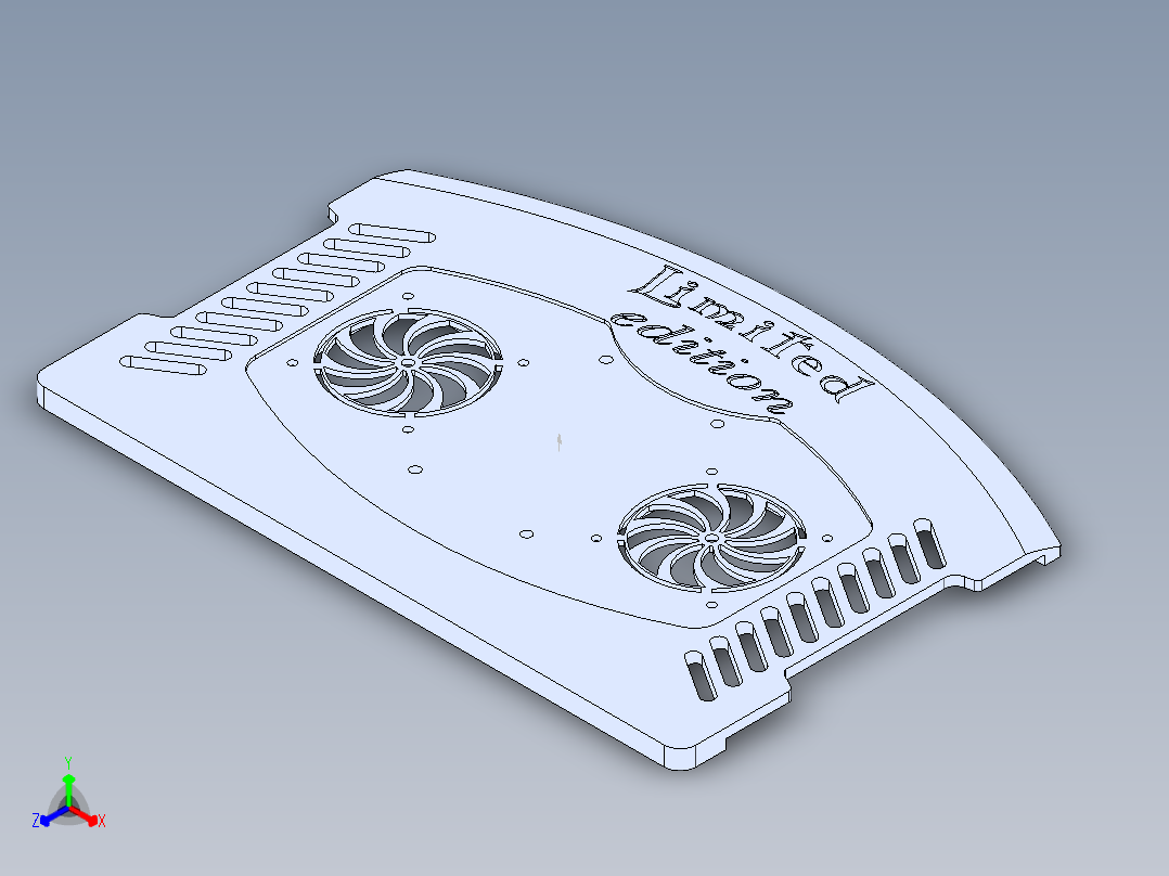 笔记本电脑散热垫-174正等轴测图