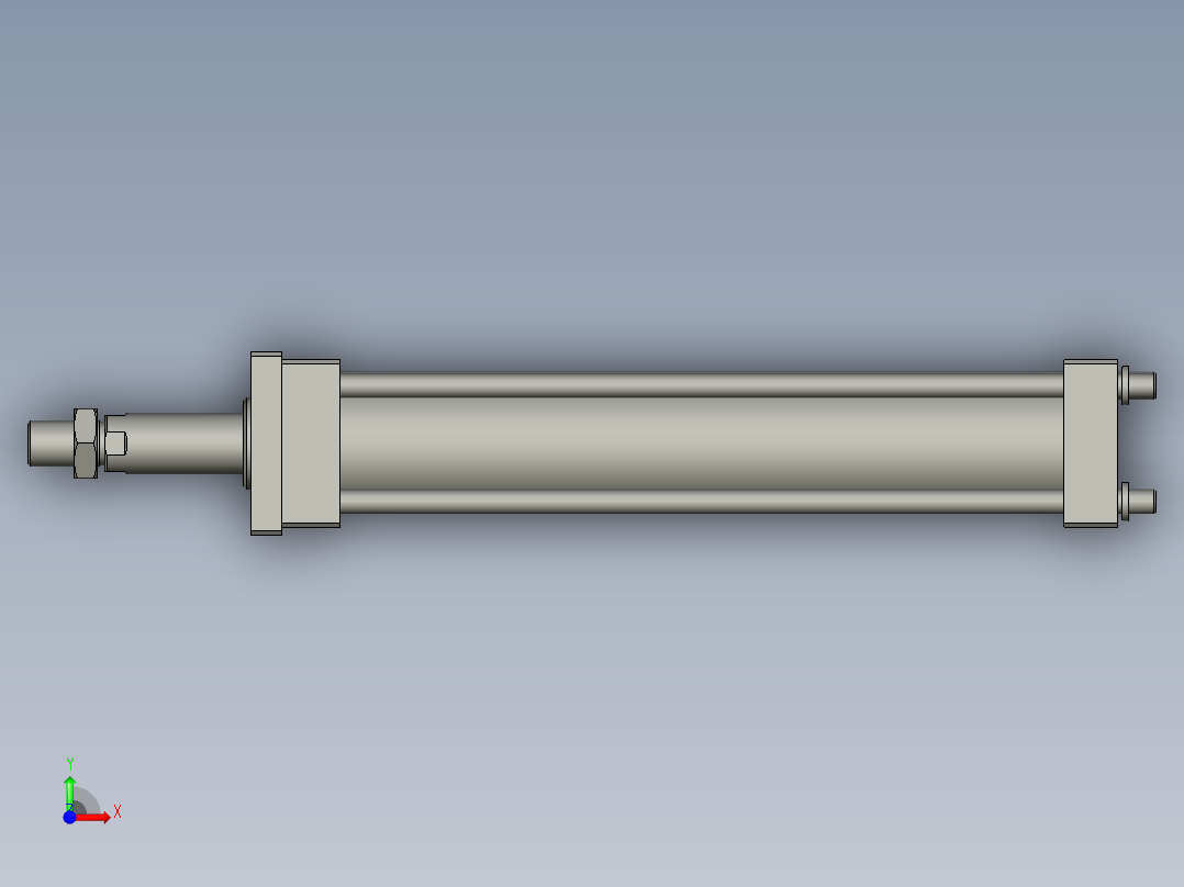 YZ266-000100023油缸HOBRD-6335400+FA型组件前视图