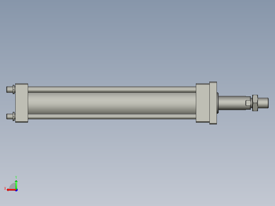 YZ266-000100023油缸HOBRD-6335400+FA型组件后视图