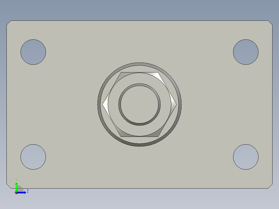 YZ266-000100023油缸HOBRD-6335400+FA型组件左视图