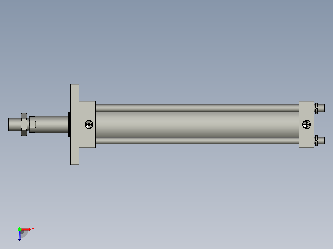 YZ266-000100023油缸HOBRD-6335400+FA型组件俯视图