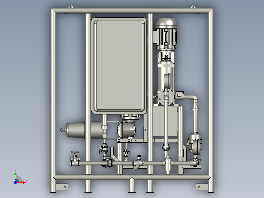 模块小型泵站前视图