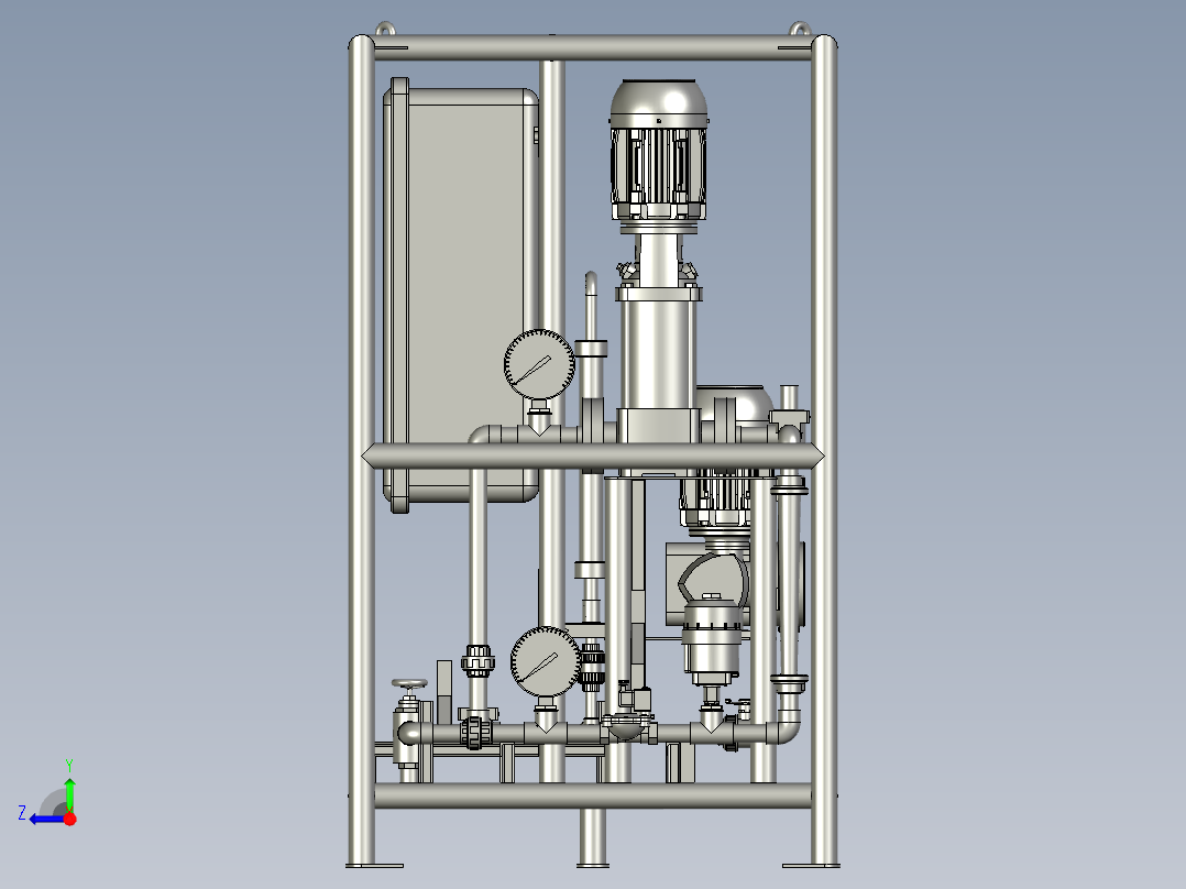 模块小型泵站右视图
