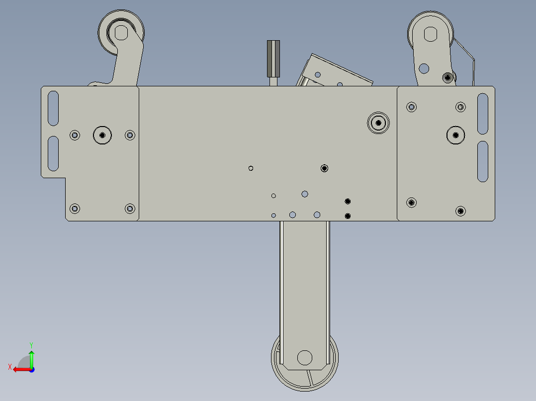 角边机芯总成后视图
