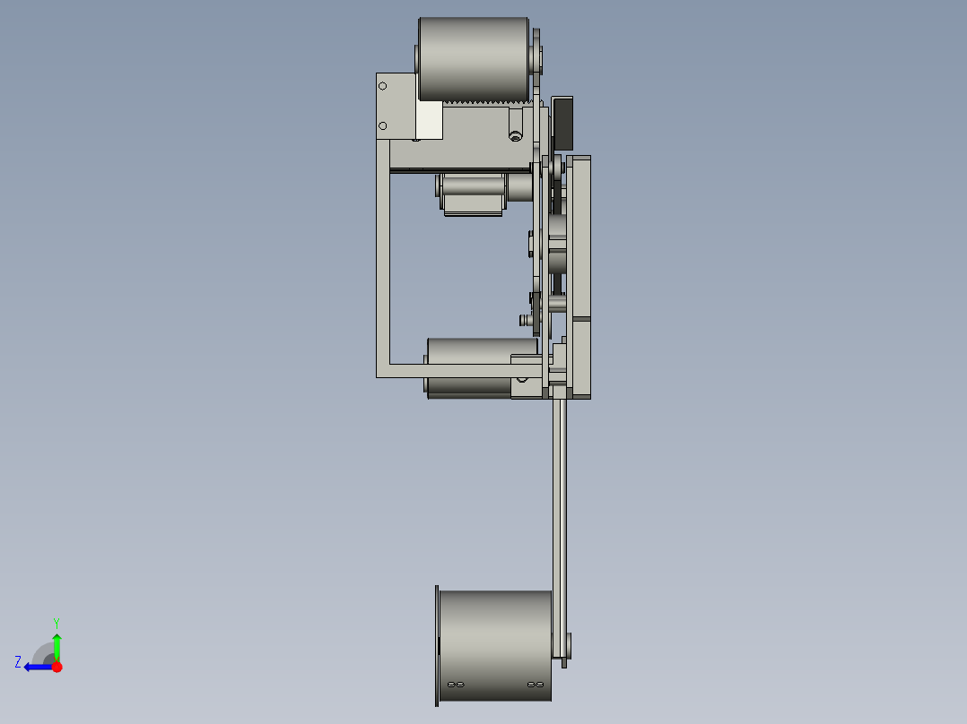 角边机芯总成右视图