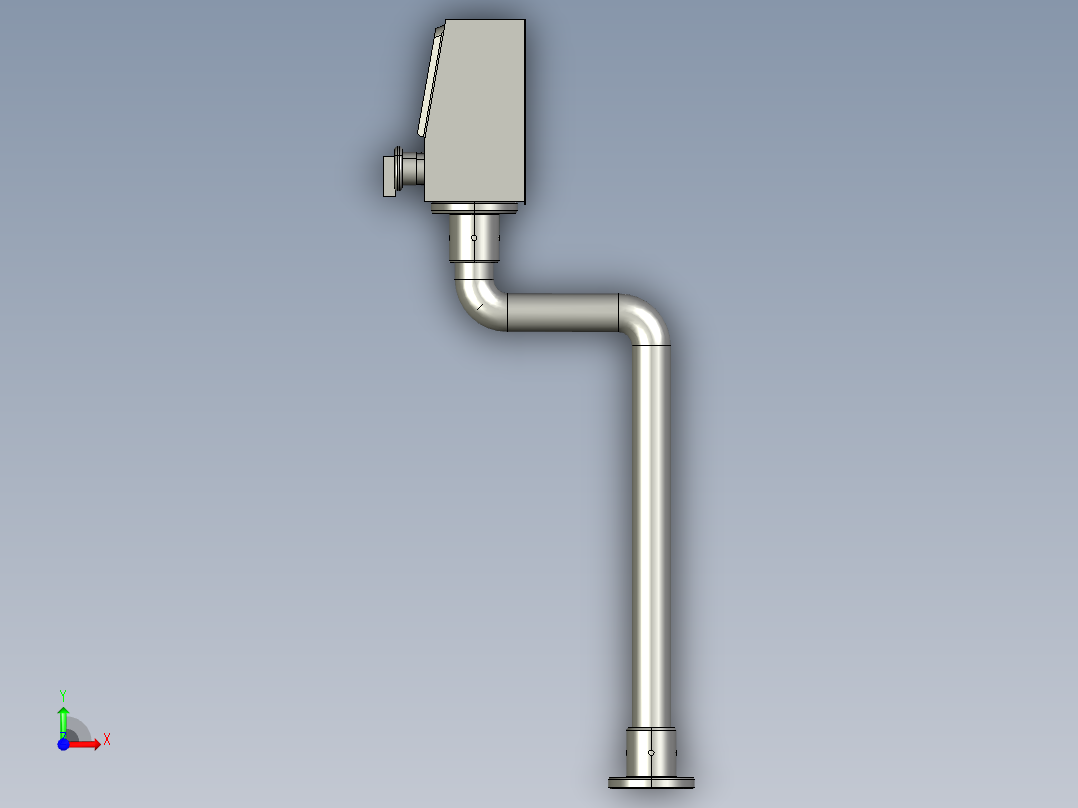 触摸屏机架装配926前视图