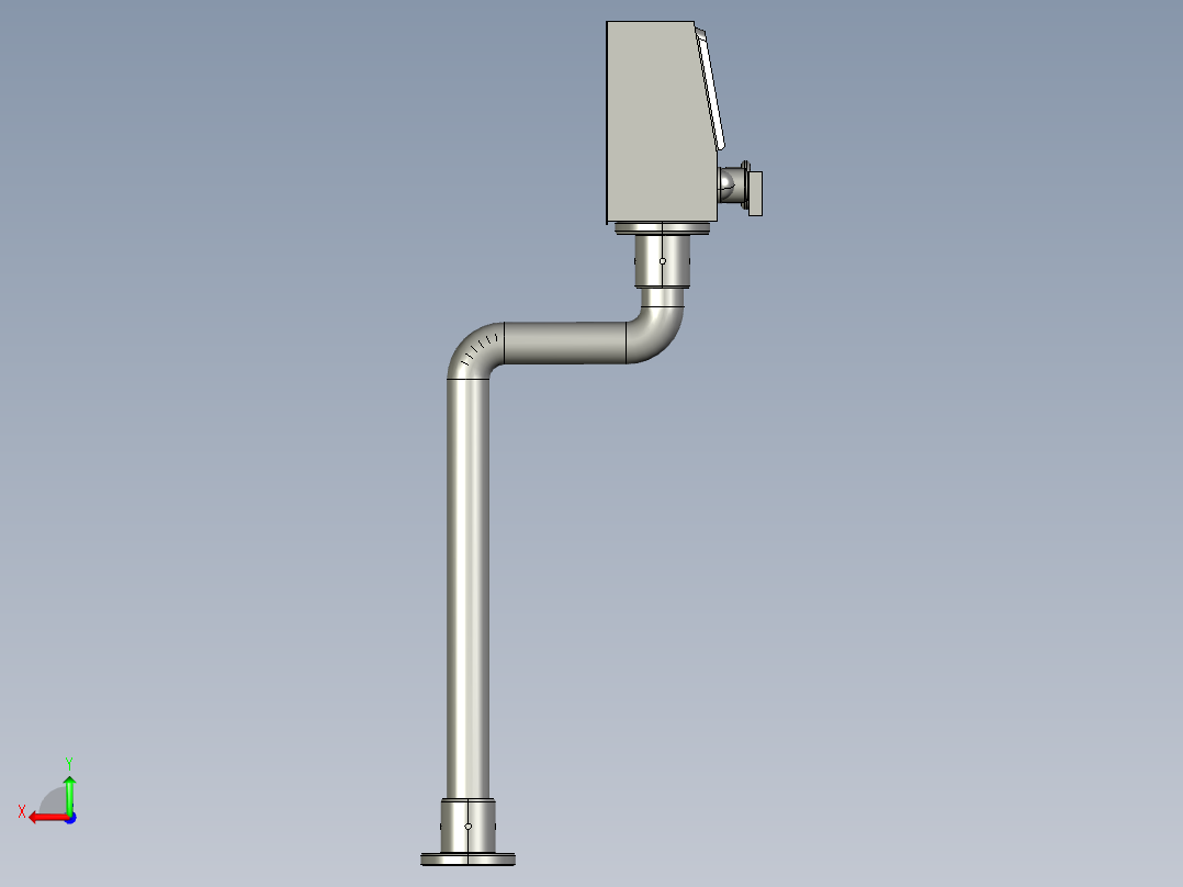 触摸屏机架装配926后视图