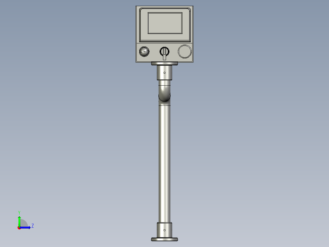 触摸屏机架装配926左视图