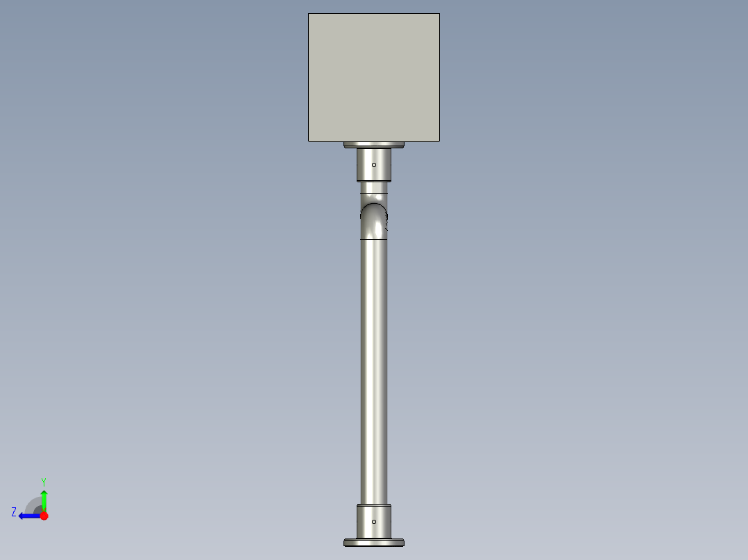 触摸屏机架装配926右视图