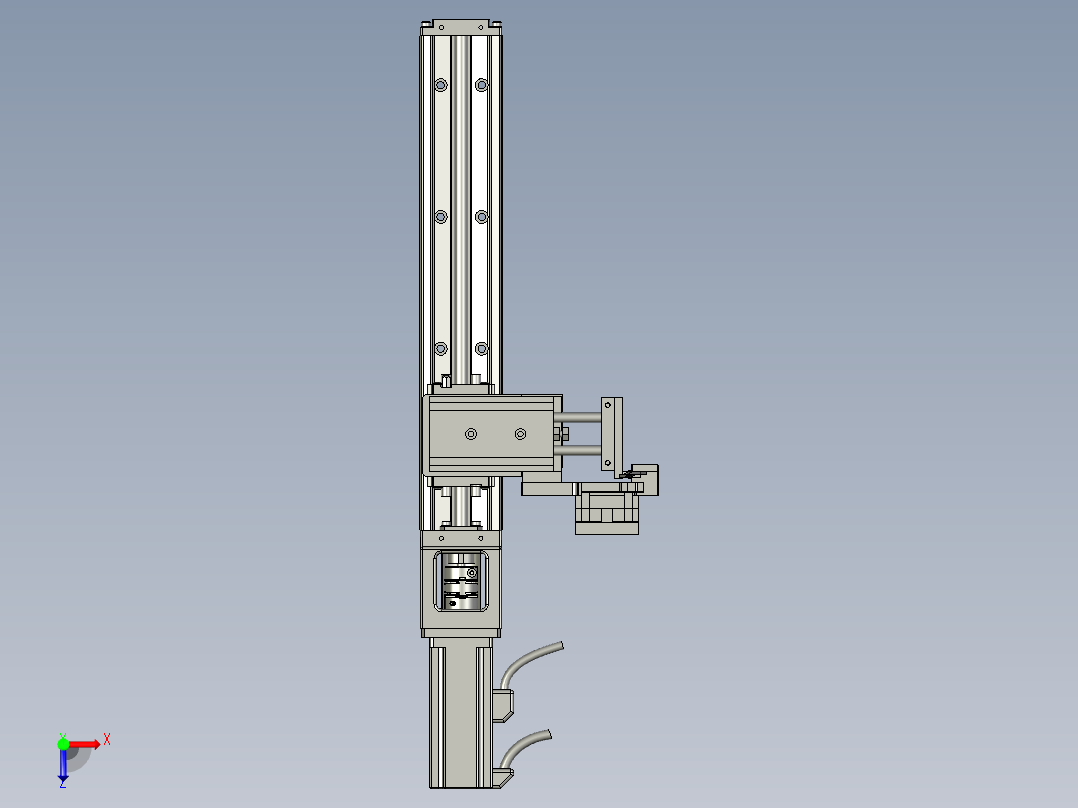 贴胶夹料机构俯视图