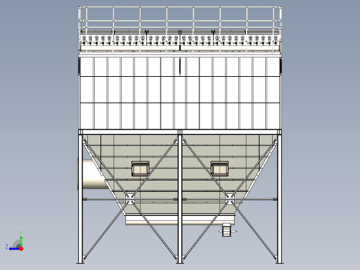 大型工业除尘器右视缩略图