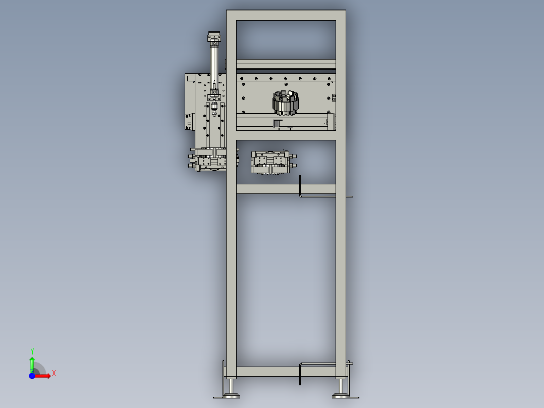 改造翻转移载机构前视图