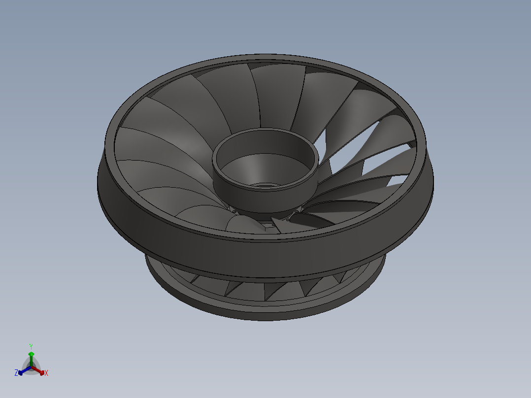 涡轮机正等轴测图
