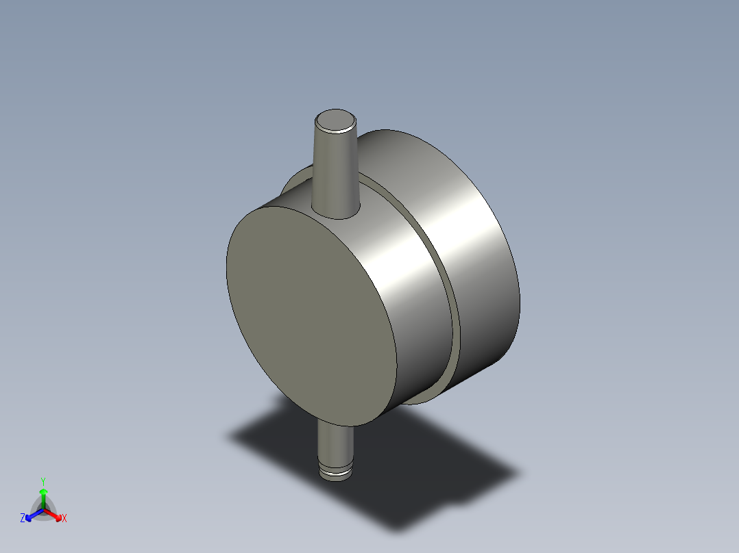 百分表543GRX正等轴测图