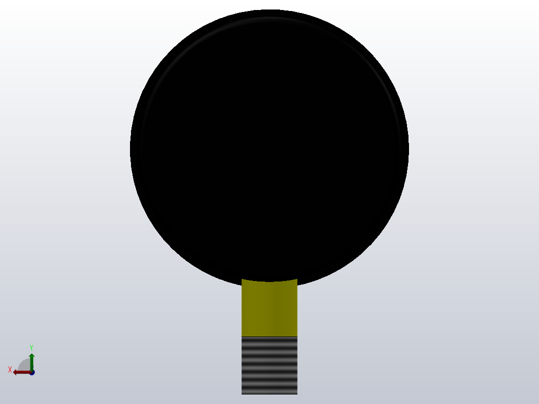 直立式压力表[DR0102]后视图