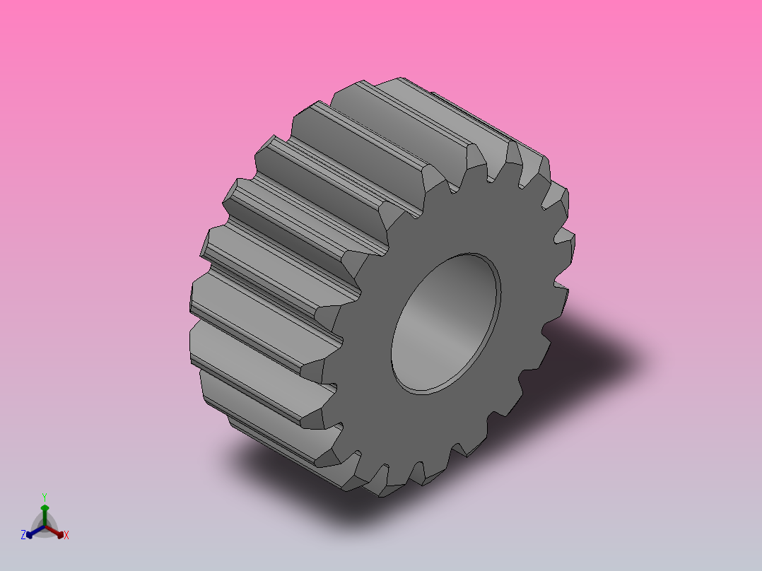 标准型模数1直齿轮压力角20°_GSCHC-1-19-10-dc8-A主视图