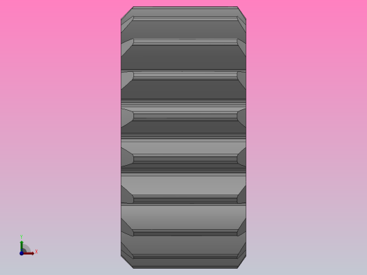 标准型模数1直齿轮压力角20°_GSCHC-1-19-10-dc8-A前视缩略图