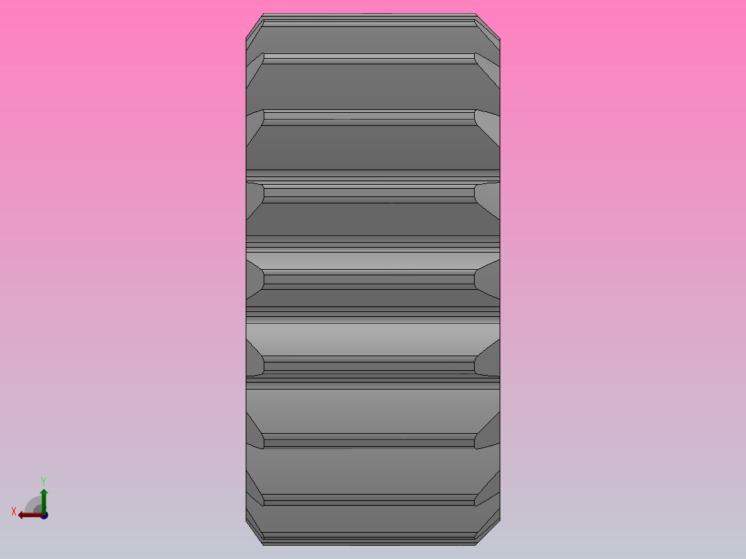 标准型模数1直齿轮压力角20°_GSCHC-1-19-10-dc8-A后视图