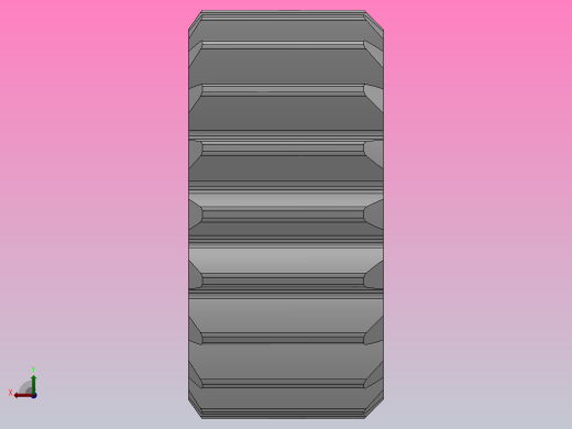 标准型模数1直齿轮压力角20°_GSCHC-1-19-10-dc8-A后视缩略图