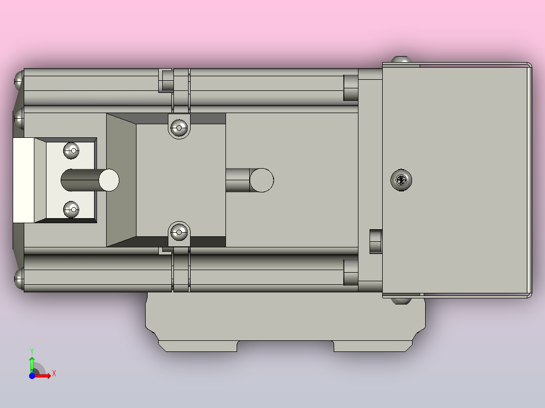 MT75BT半封闭皮带滑台[MT75BT.L80.200.R.P40.C3]前视图