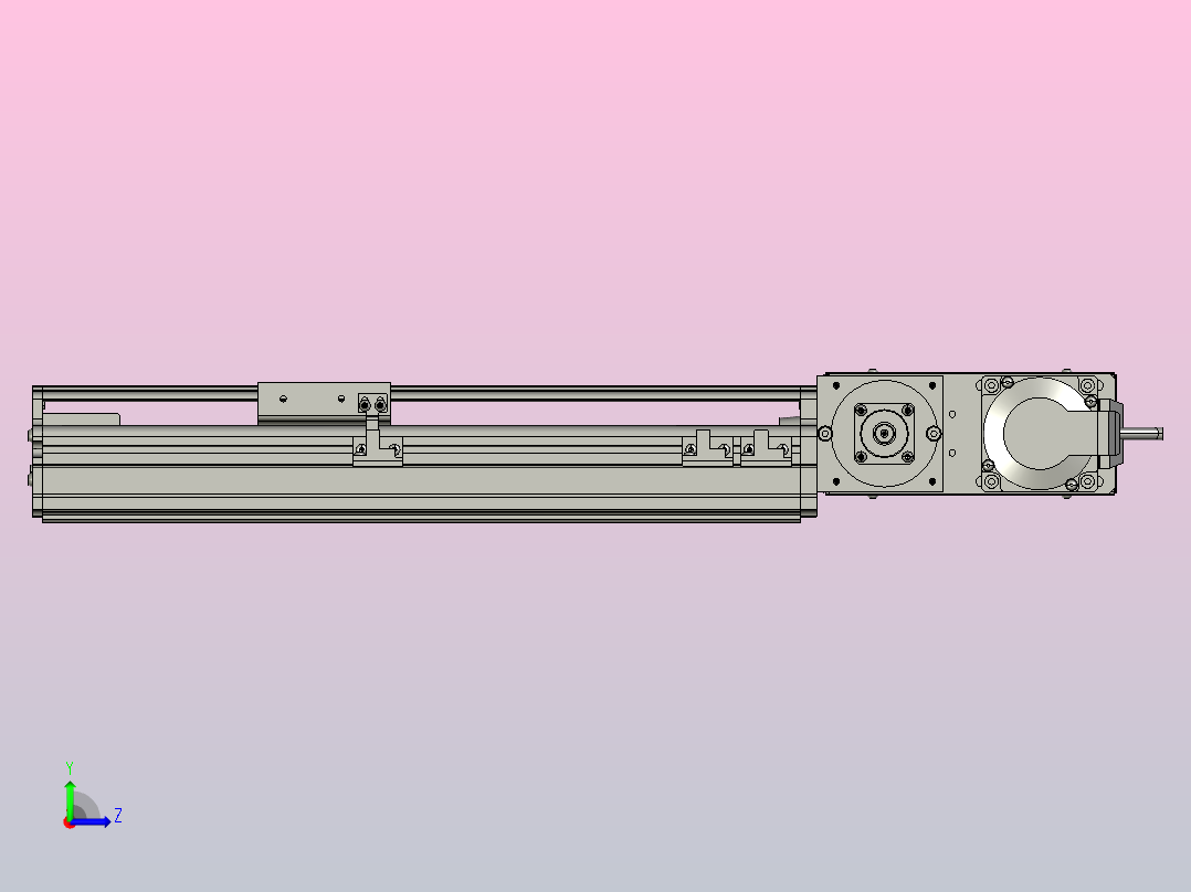 MT75BT半封闭皮带滑台[MT75BT.L80.200.R.P40.C3]左视图