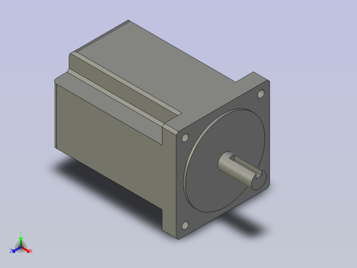 步进电机86-86-2正等轴测缩略图