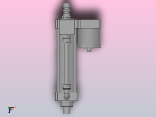 QHC40系列 液压阻尼缸（并联型）[QHC40-100PO-S]俯视缩略图