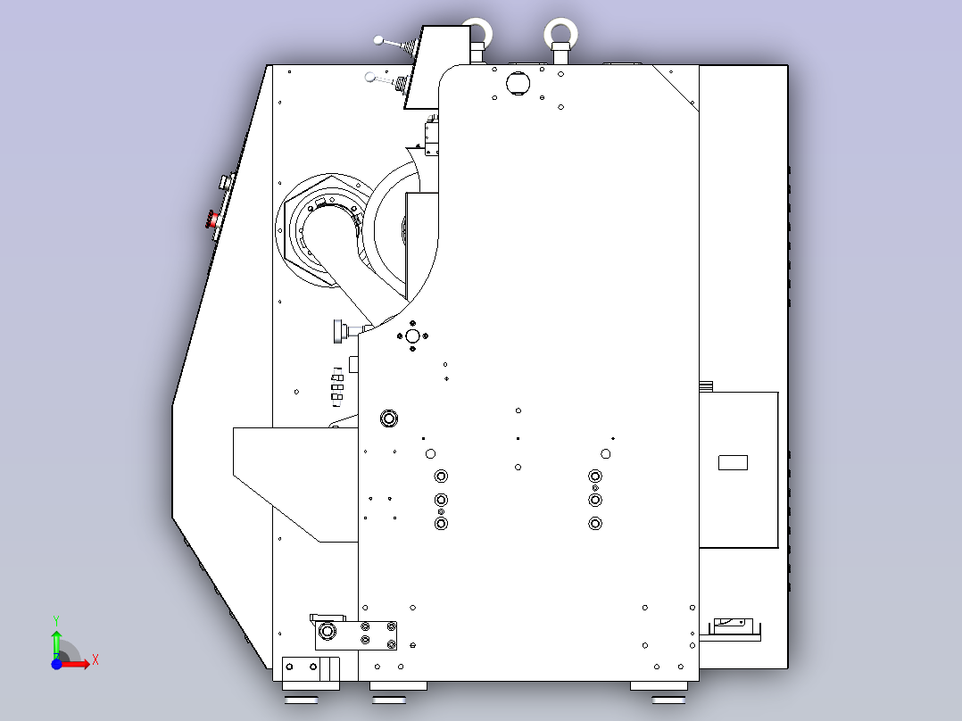 F1400自动切台整套3D图纸文件前视图