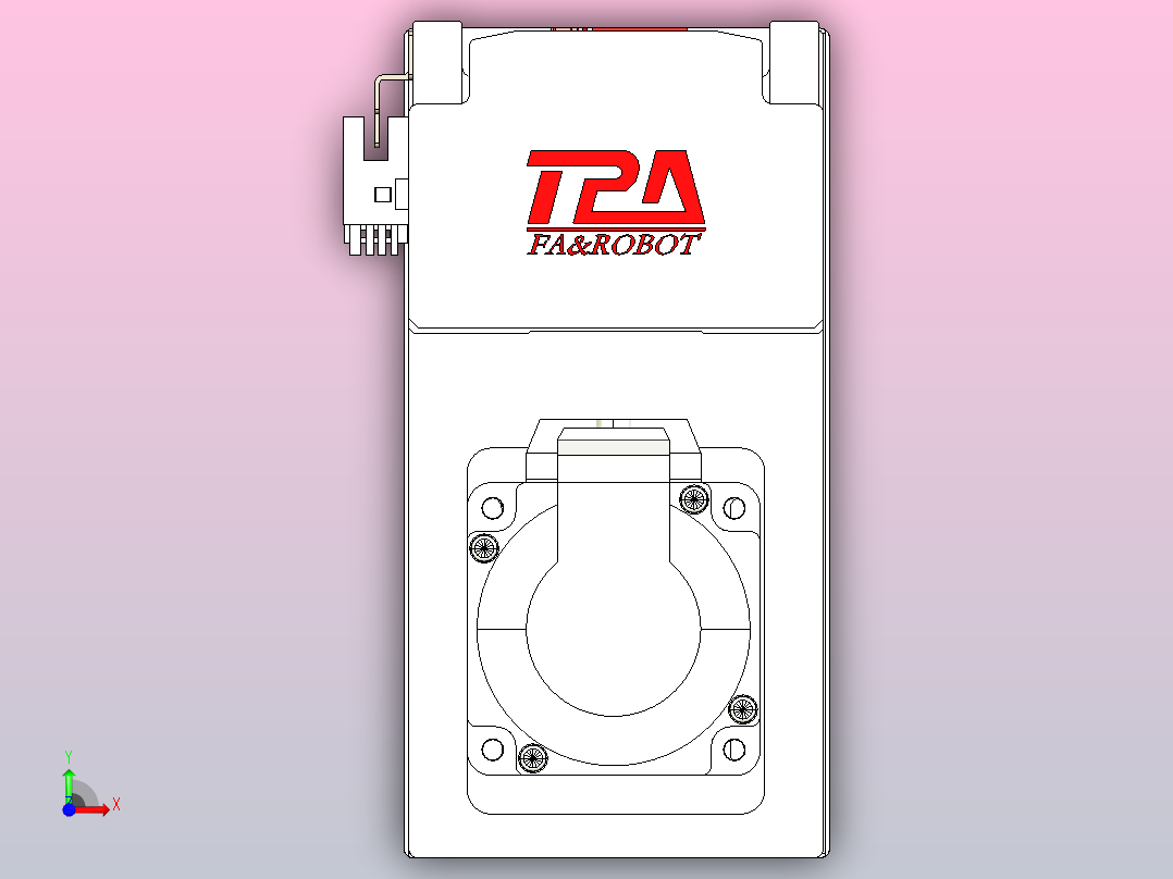 日规模组半封闭丝杆TPA-HNR-85D-1610C-L650-MP-C-P20-N3前视图
