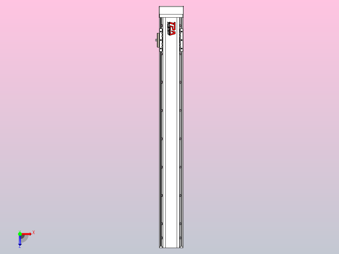 日规模组半封闭丝杆TPA-HNR-85D-1610C-L650-MP-C-P20-N3俯视图