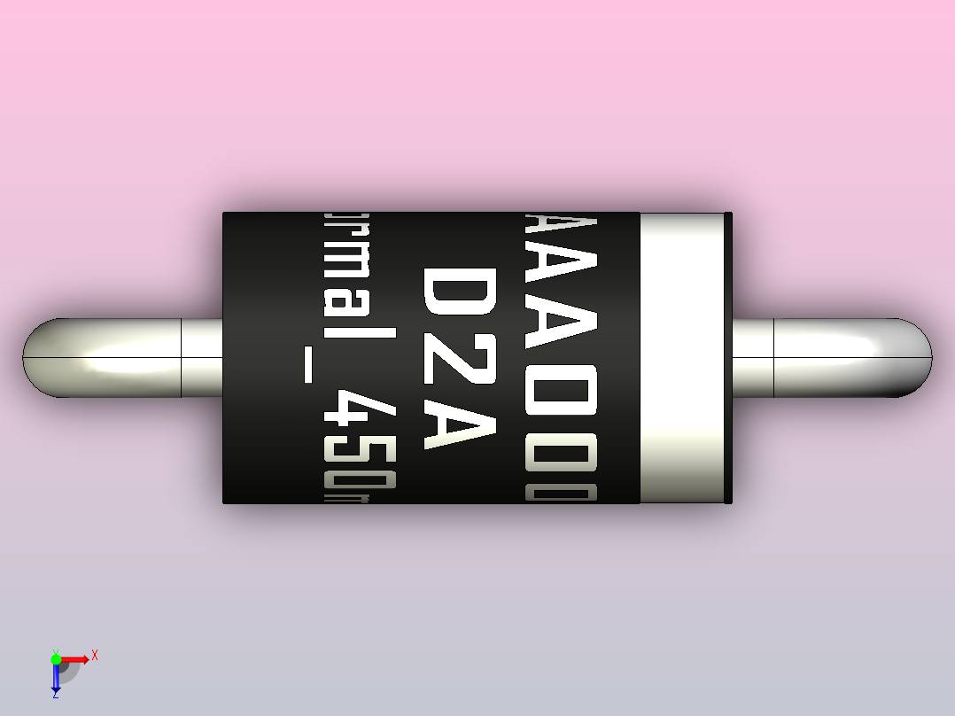 轴向二极管外壳D2A_Normal_450mil_rev1.0.zip.zip俯视图