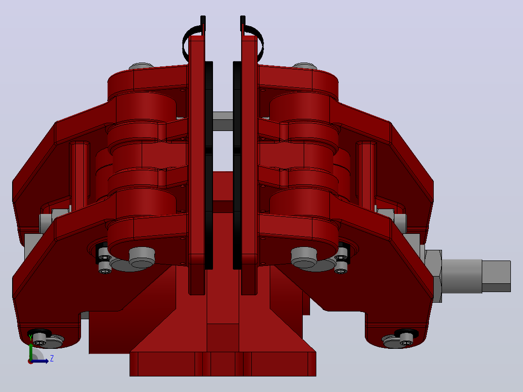 SBD-A安全制动器_SBD315-A-1000×25ⅠRL.WL.CL左视图
