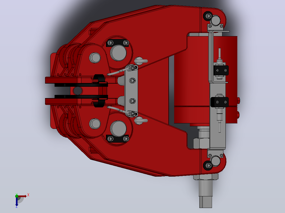 SBD-A安全制动器_SBD315-A-1000×25ⅠRL.WL.CL俯视图