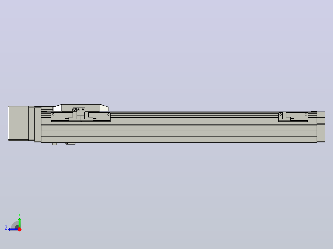 滚珠丝杠直线轴内置导轨TPA-GCR-65-1610C-L350-MR-M40-N3右视图