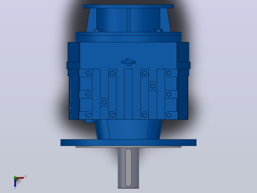 RF107ZP斜齿轮减速机RF107-8.07-M1-P132-Φ450俯视缩略图