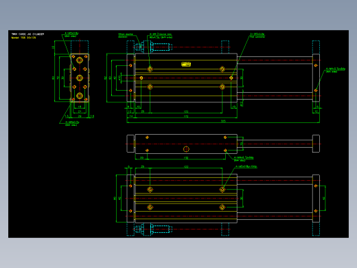 导杆薄型气缸导杆滑块气缸标准型气缸2D-TSB20x125