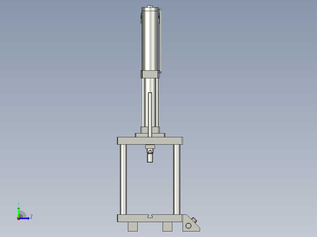 MMH-1T3T四柱型压机左视图