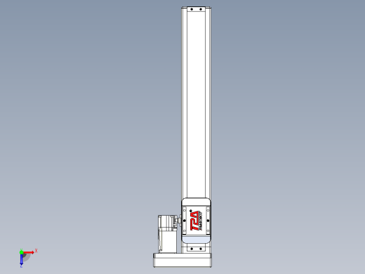 滚珠丝杠直线轴带导轨全封闭TPA-HCR-65S-1610C-L400-ML-Y-P10-N3俯视缩略图