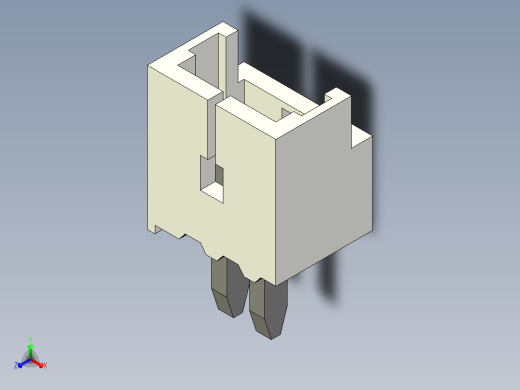 短款型直插头JST connector 1x2 P1.25mm thru hole wafer A2