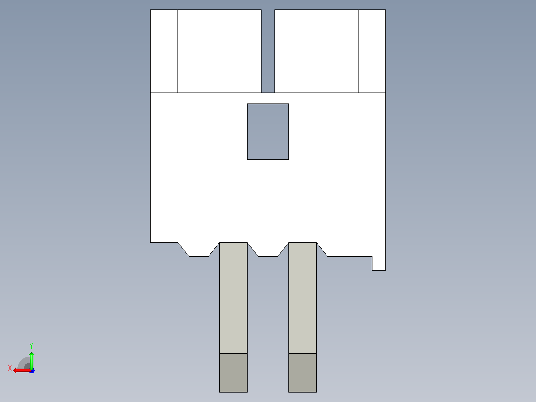 短款型直插头JST connector 1x2 P1.25mm thru hole wafer A2后视图