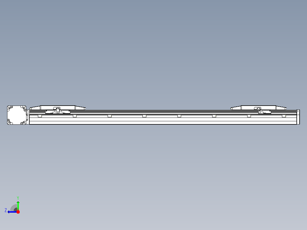 皮带直线轴双滑块型TPA-GCBS-150-P80-L300-DL-M75-N3右视图