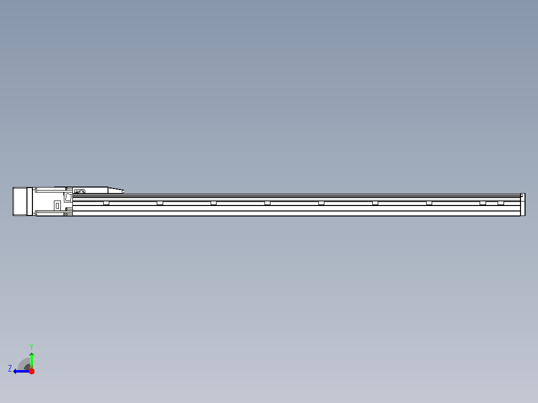 滚珠丝杠直线轴内置导轨TPA-GCR-150-2010C-L1100-ML-M75-N3右视图