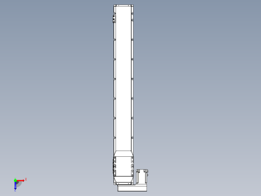 滚珠丝杠直线轴内置导轨TPA-GCR-150-2010C-L1100-ML-M75-N3俯视缩略图