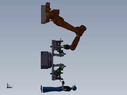 焊接工作工装左视缩略图
