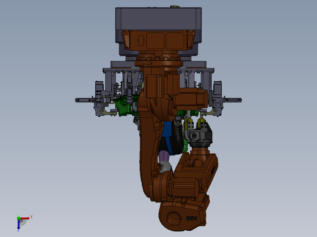 焊接工作工装俯视图