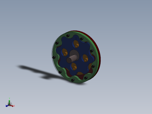 摆针轮减速齿轮组件