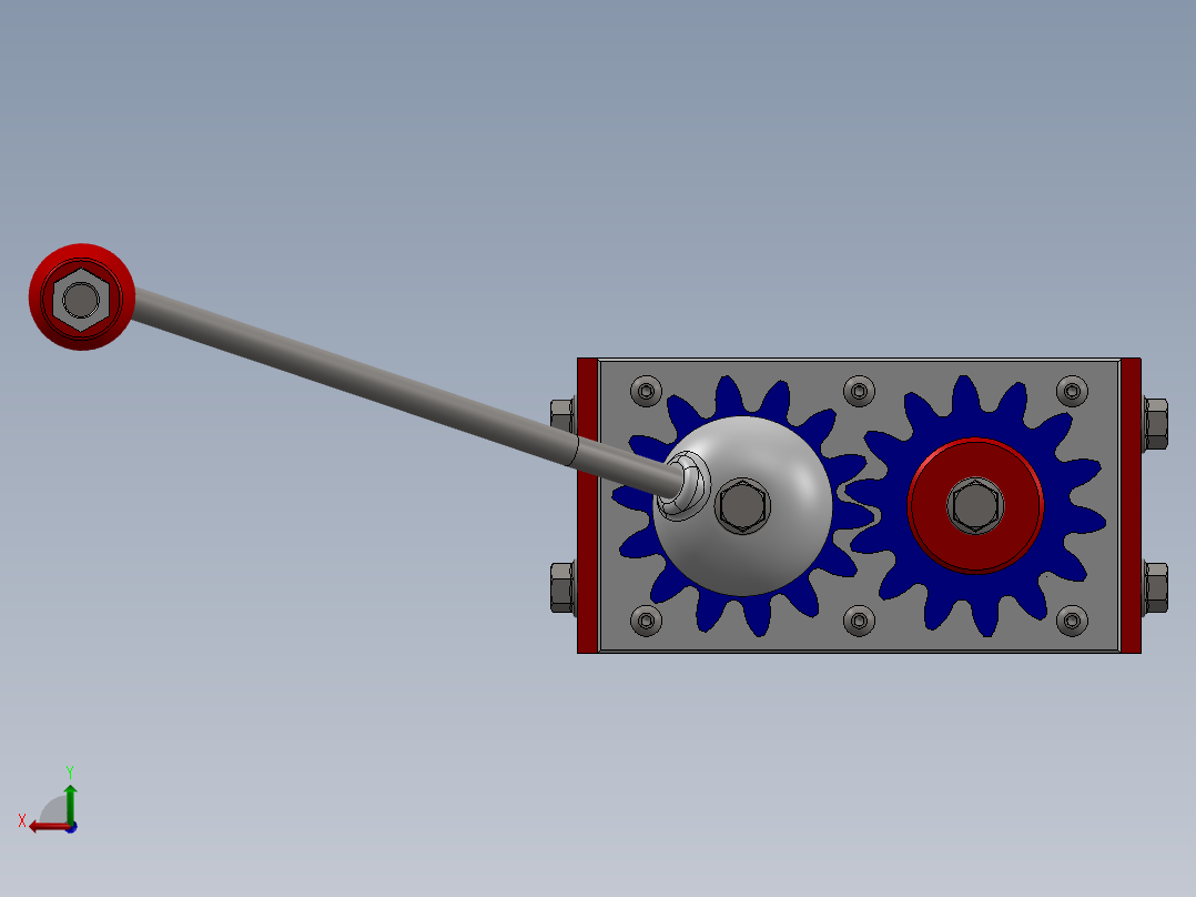 3d打印粉碎机后视图