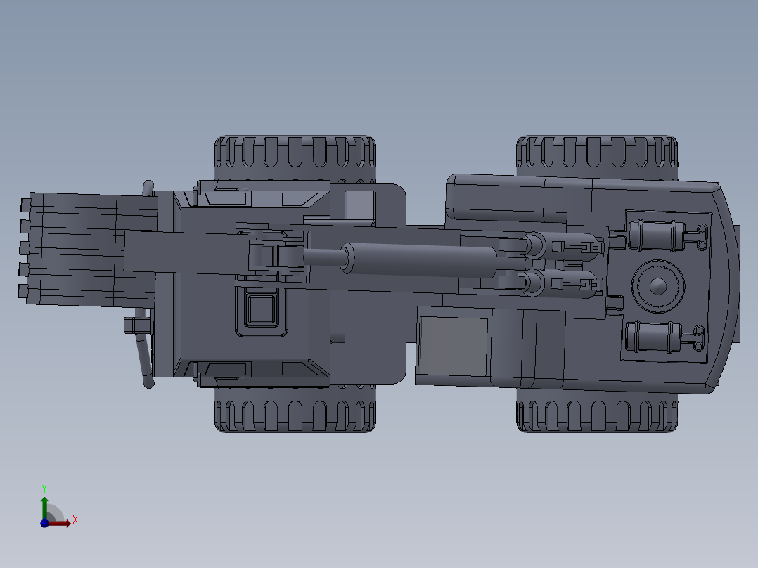 挖掘机 (1)前视图
