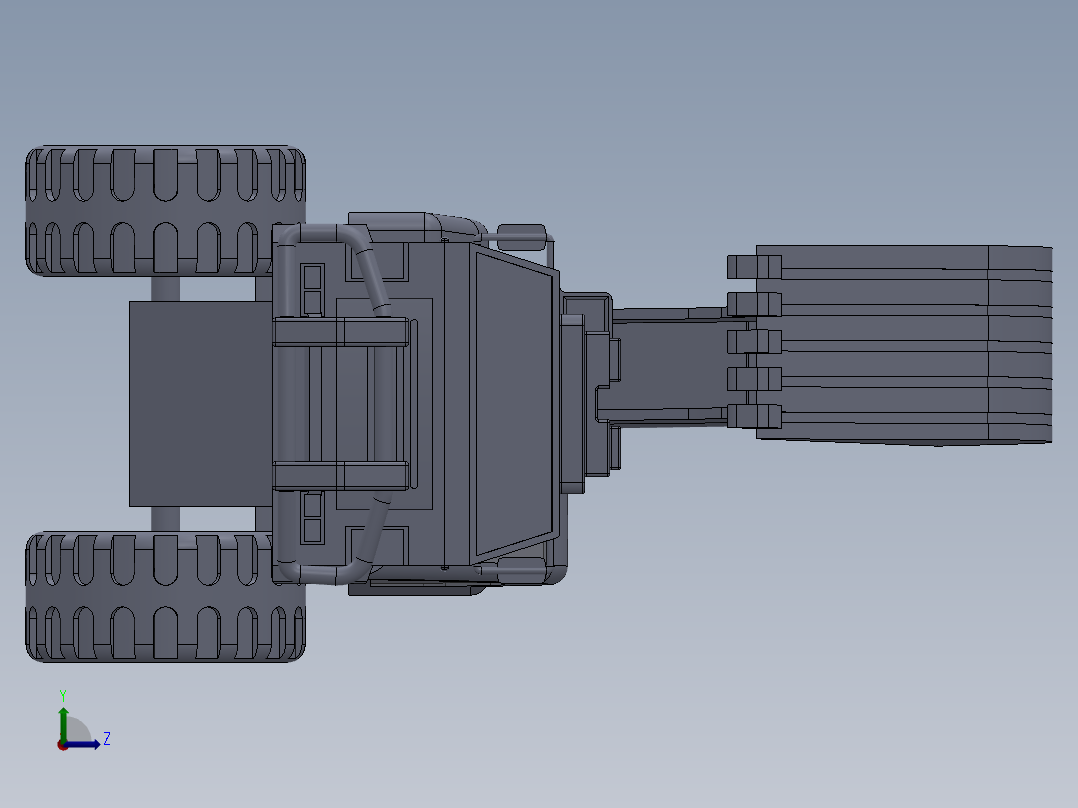 挖掘机 (1)左视图